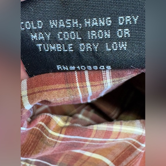 EUC KUHL Mens Orange Plaid Button Up Short Sleeve Shirt Size M Suncel - Picture 3 of 6